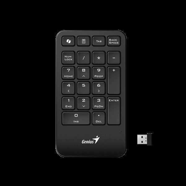 GENIUS Numerická klávesnice NumPad 1000/ Bezdrátová 2.4GHz/ Copilot/ černá