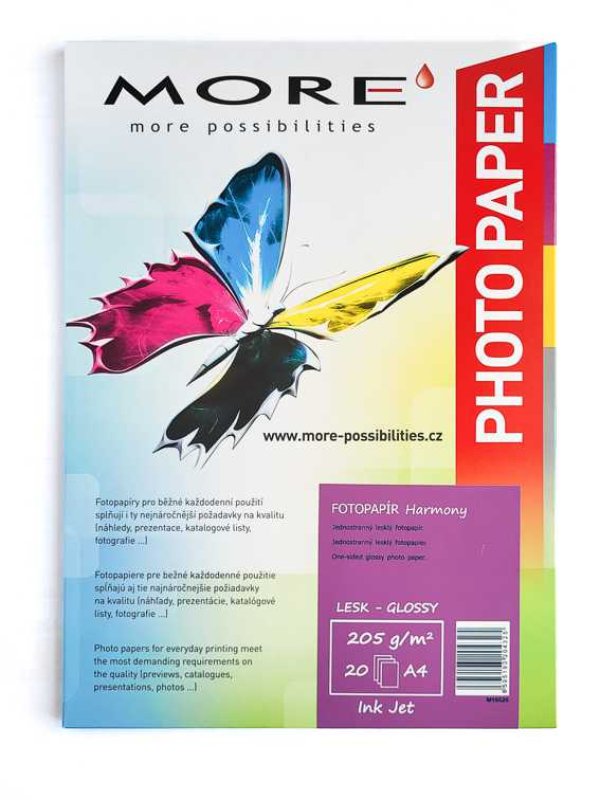 ARMOR Fotopapír MORE Harmony 240g/m2; glossy, 20 listů, A4