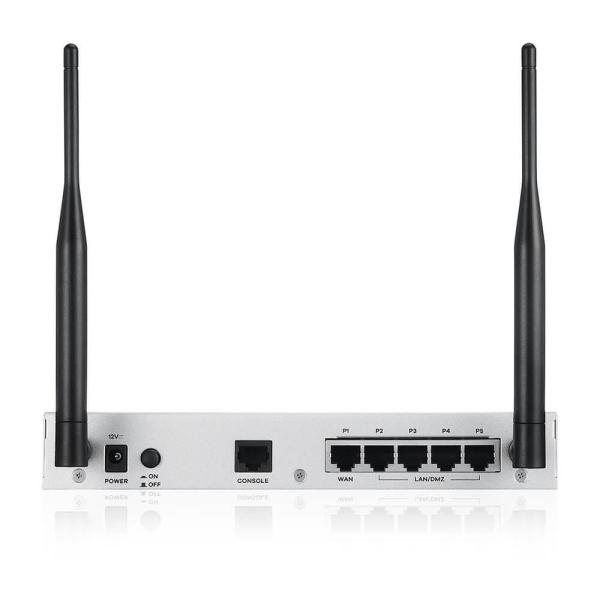 Zyxel USG FLEX 50 Series, 10/100/1000, 1*WAN, 4*LAN/DMZ ports, WiFi 6 AX1800, 1*USB (device only)