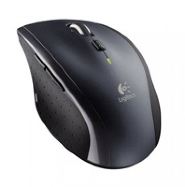 Logitech M705/Ergonomická/Optická/Pro praváky/Bezdrátová USB/Stříbrná