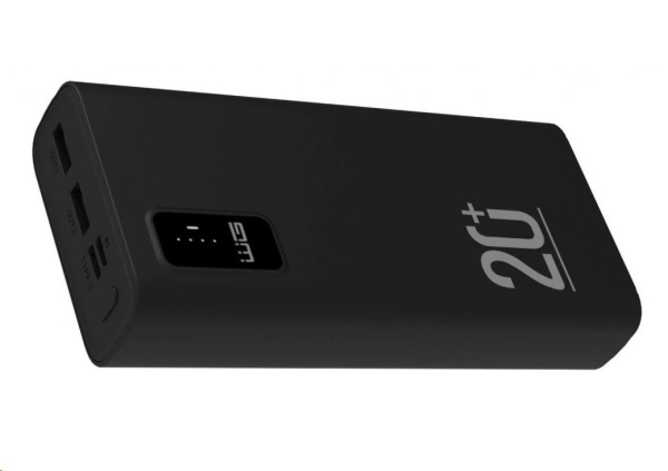 WG - Power Bank 20000 mAh, USB-C PD 20W + USB-A QC 3.0 22.5W, černá