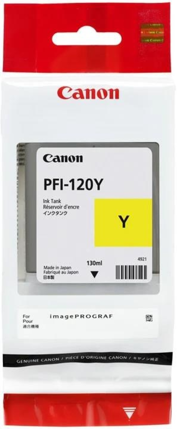 Náplň CANON PFI-120, 2888C001 žlutá (130 ml)
