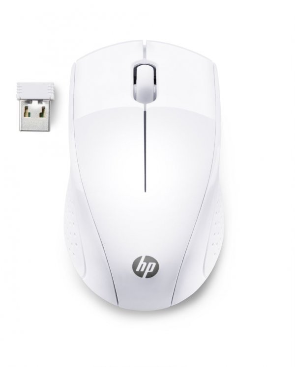 HP 220/Ergonomická/Optická/Bezdrátová USB/Bílá