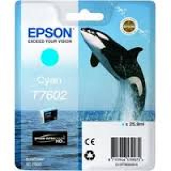 Náplň Epson C13T76024010 azurová blistr
