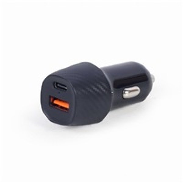 GEMBIRD Nabíječka do auta, 1x USB, 1xUSB-C, rychlo-nabíječka, QC3.0, 18 W, černá?v=1750053604