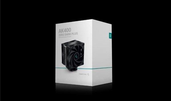 DEEPCOOL CPU Chladič AK400 ZERO DARK PLUS, 2x120mm, LGA1851, AM5, černá