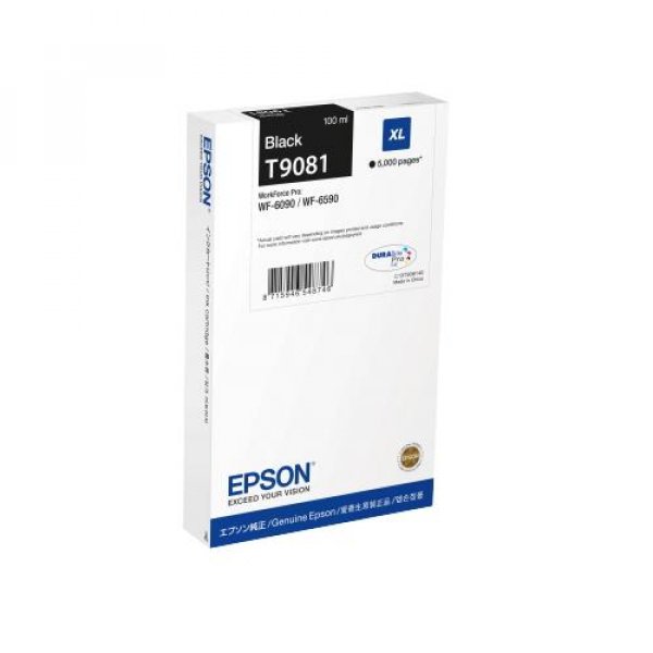 Náplň EPSON C13T908140, XL černá (100 ml)