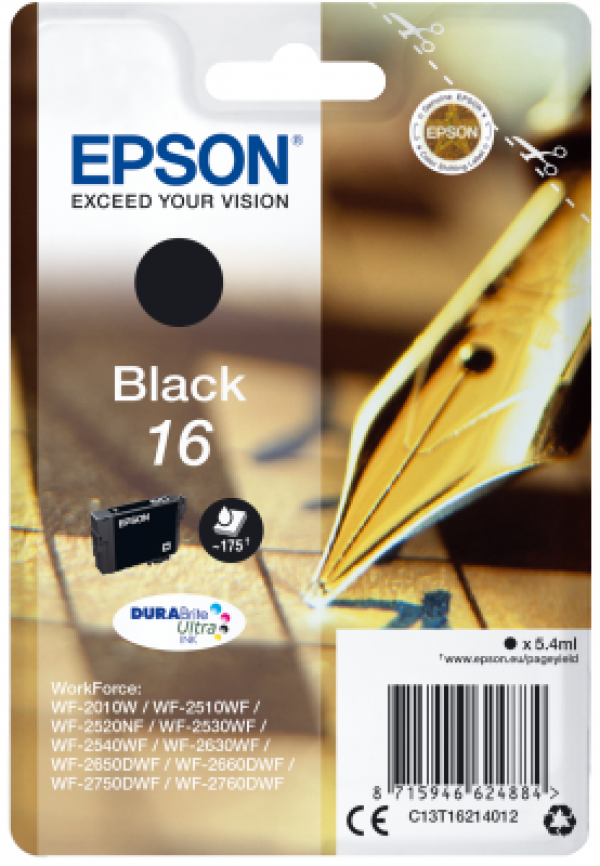 Náplň EPSON C13T16214012 černá (5,4 ml)
