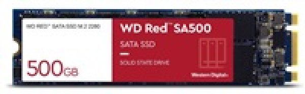 WDC RED SA500 NAS SSD WDS500G1R0B 500GB M.2 2280 3D NAND (560/530MB/s, 95000/85000 IOPs, SSD, 3D NAND)