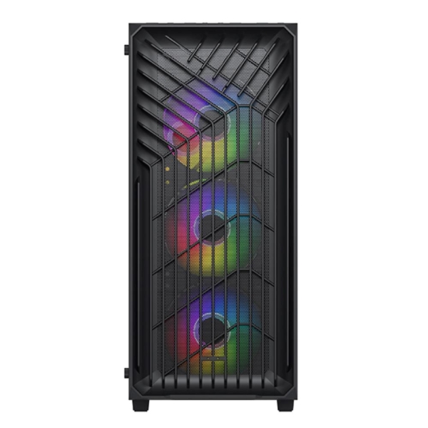 VeinX case OD15A-BK, ATX, Průhledná bočnice, Černá