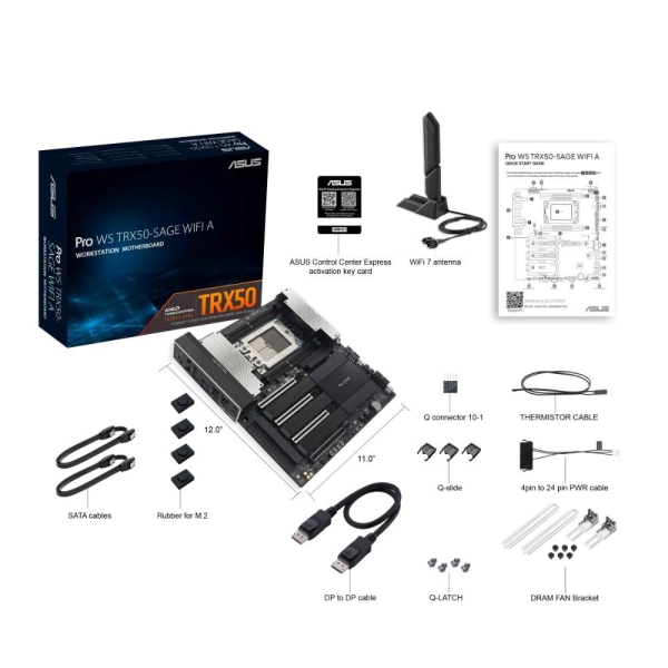 ASUS MB Sc sTR5 Pro WS TRX50-SAGE WIFI A, AMD TRX50, 4xDDR5, WiFi, CEB