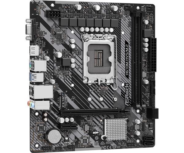 ASRock MB Sc LGA1700 H610M-HVS/M.2 R2.0, Intel H610, 2xDDR4, 1xHDMI, 1xVGA, mATX