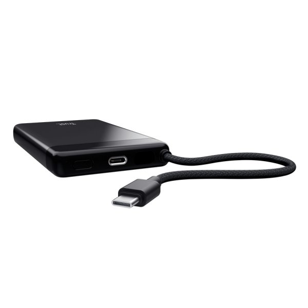 TRUST Powerbanka Fiera, 20000 mAh, S kabelem, 2x USB-C, černá