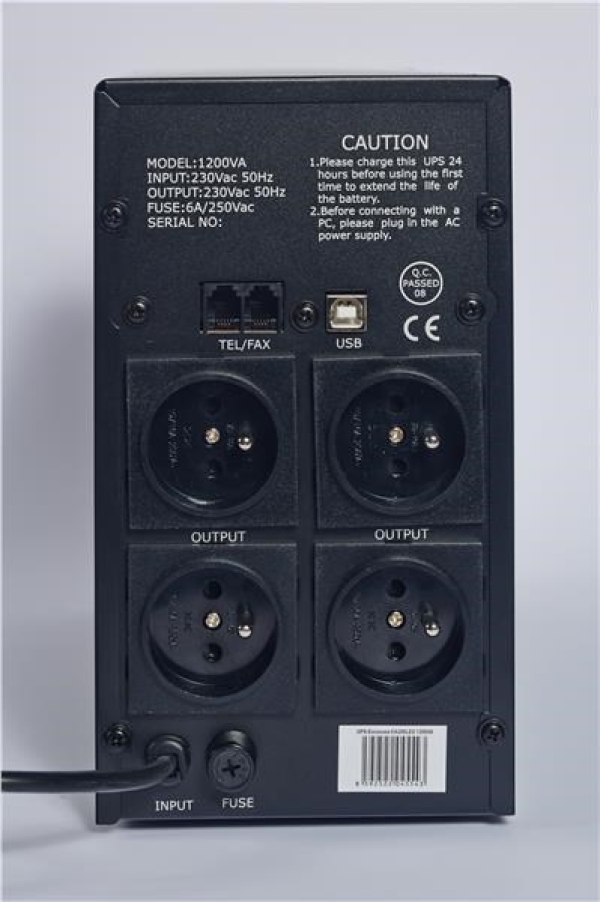 EUROCASE UPS EA200LED 2000VA line interactive