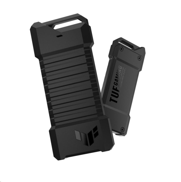 ASUS TUF GAMING A2 SSD NVME case, USB3.2 Gen 2X1, M.2 NVMe SSD kovový box, černá