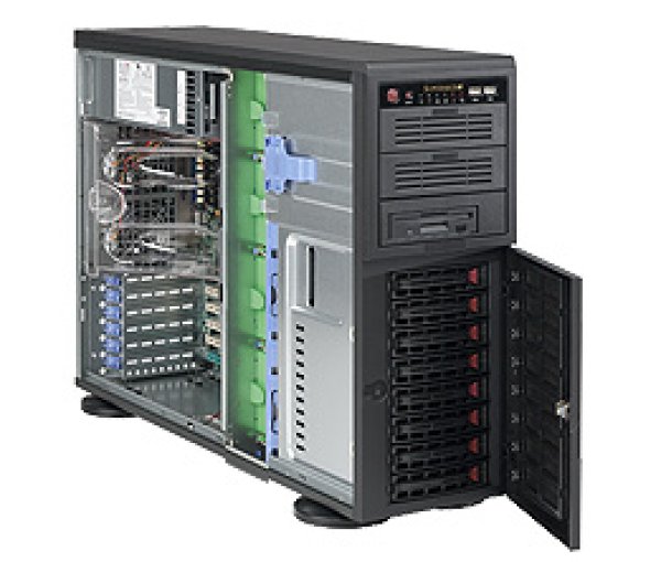 SUPERMICRO Tower/4U 8x 3,5" HS SAS/SATA, 2x 5,25", 1x 5,25" pro 3,5", 903W (80+gold) (Super Quiet - 28dB)?v=1761950406