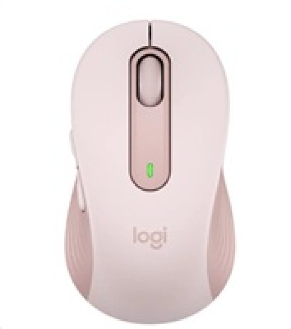 Logitech Signature M650 L/Kancelářská/Optická/Pro praváky/Bezdrátová USB + Bluetooth/Růžová