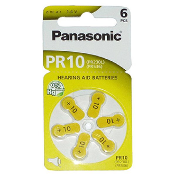PANASONIC Zinkovzduchová baterie PR-230(10)/6LB AAA 1,2V (Blistr 6ks)