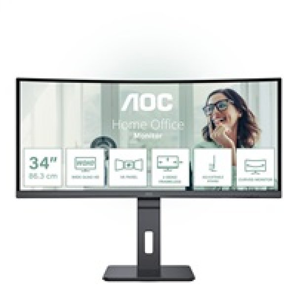 AOC CU34P3CV 34"W VA LED 3440x1440 20 000 000:1 4ms 300cd DP HDMI USB-C(65W) repro
