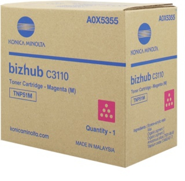 Toner MINOLTA TNP-51, A0X5355 purpurový (5 000 stran)