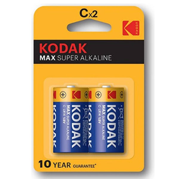 Baterie jednorázová alkalická, tužková, LR14, 1.5V, Kodak, blistr, 2-pack, KOD-LR14MAX, Alkaline Max?v=1755898805