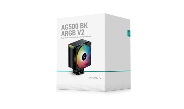 DEEPCOOL CPU Chladič AG500 BK ARGB V2, 1x120mm, LGA1851, AM5, černá