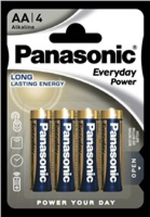 PANASONIC Alkalické baterie Everyday Power LR6EPS/4BP AA 1,5V (Blistr 4ks)