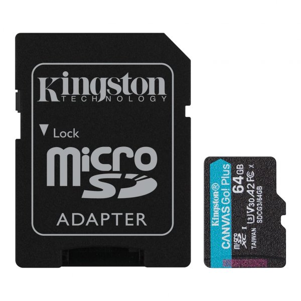 KINGSTON micro SD card SDXC 64GB Canvas Go! Plus + SD adaptér?v=1749189605