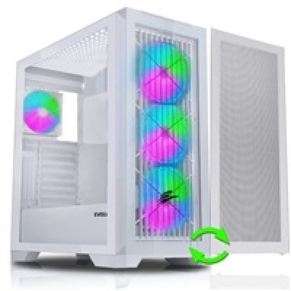 EVOLVEO Ptero Q2W+, 2x čelní panel: sklo/mřížka,