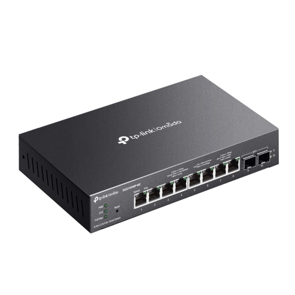 TP-Link OMADA JetStream switch SG2210XMP-M2 (8x2,5GbE,2xSFP+,8xPoE+,160W,fanless)