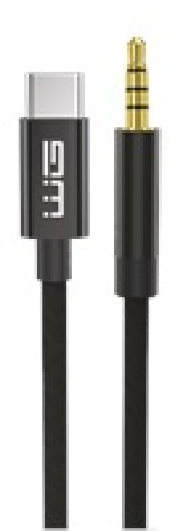 WG - Kabel Type-C (male) na AUX 3,5mm jack (male), 1,5metru, DAC chip, černá