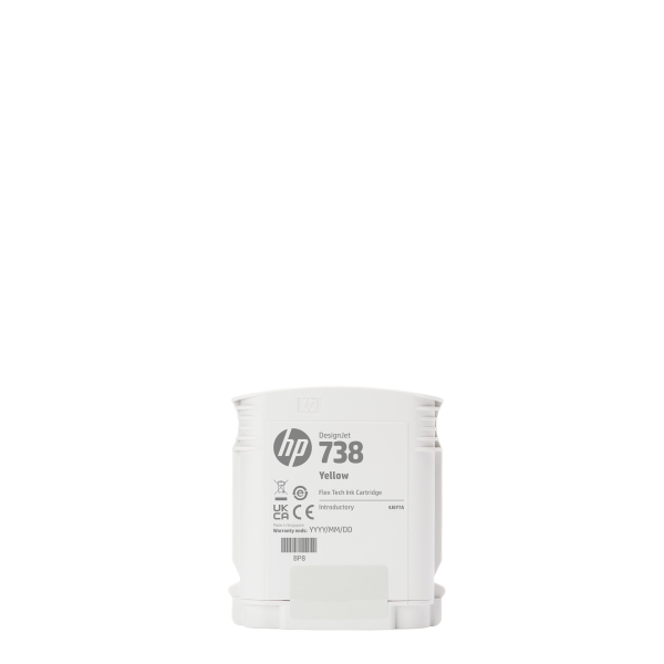 HP 738 300-ml Yellow DesignJet Ink Cartridge