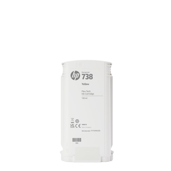 HP 738 300-ml Yellow DesignJet Ink Cartridge
