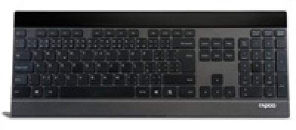 RAPOO klávesnice E9270p 5G Wireless 2 Block Metal Keyboard Black CZ/SK