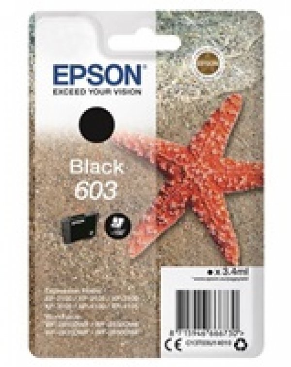 Náplň EPSON 603, C13T03U14010 černá (3,4 ml)