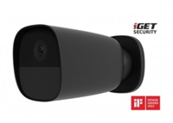 iGET SECURITY EP26 Black - WiFi bateriová FullHD kamera, IP65, samostatná i pro alarm M5-4G a M4, CZ