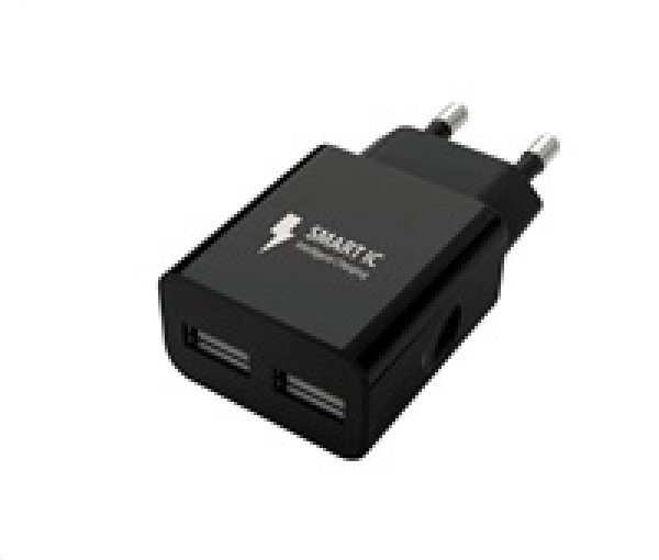 WG - Síťová nabíječka 2x USB-A 2,4A, black