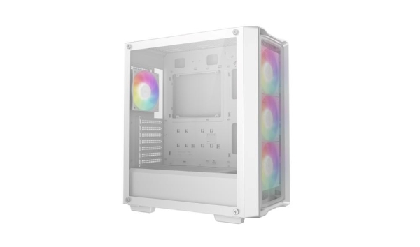 DEEPCOOL Case CG580 WH, ATX, Průhledná bočnice, bílá