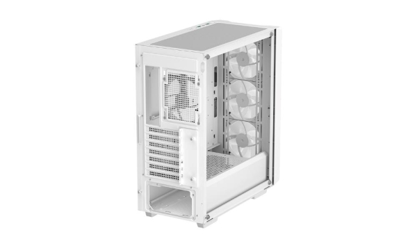 DEEPCOOL Case CG580 WH, ATX, Průhledná bočnice, bílá