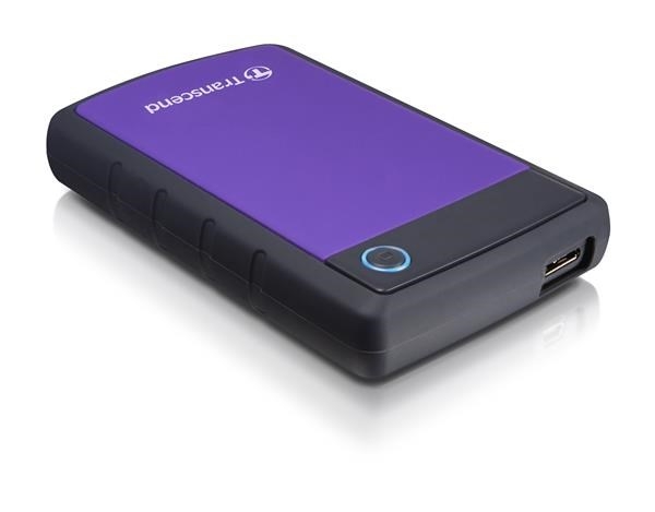 TRANSCEND externí HDD 2,5" USB 3.1 StoreJet 25H3P, 1TB, Purple (nárazuvzdorný)