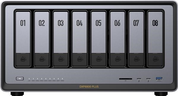 UGREEN NASync DXP8800 Plus (10C/i5-1235U/4,4GHz/8GBRAM/8xSATA/2xM.2/2x10GbE/1xPCIe/2xTB/2xUSB2.0/2xUSB3.2/HDMI/SD)