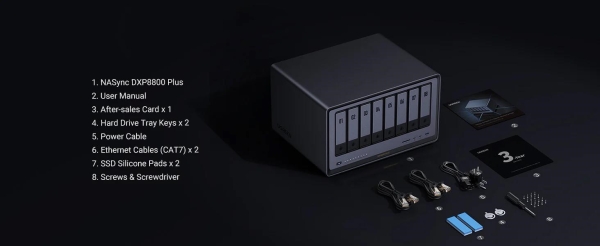 UGREEN NASync DXP8800 Plus (10C/i5-1235U/4,4GHz/8GBRAM/8xSATA/2xM.2/2x10GbE/1xPCIe/2xTB/2xUSB2.0/2xUSB3.2/HDMI/SD)