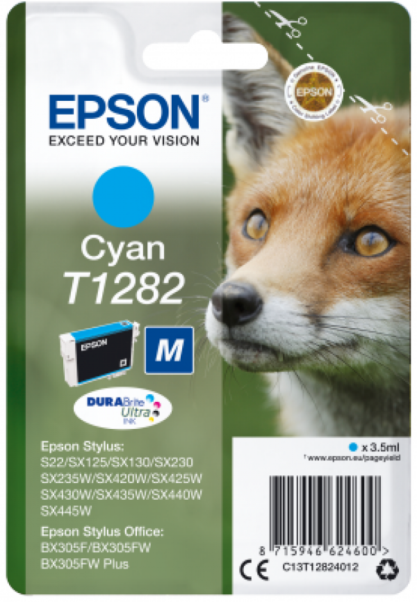 Náplň EPSON C13T12824011 azurová (3,5 ml)