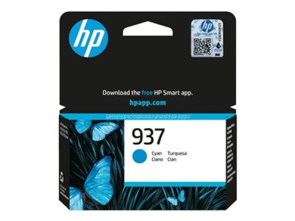 Náplň HP No.937, 4S6W2NE azurová (800 stran)