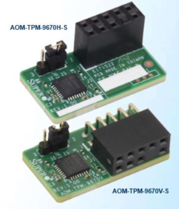 SUPERMICRO SPI capable TPM 2.0 with Infineon 9670 controller with vertical form factor (10pin), Provisioned for Server?v=1762814402