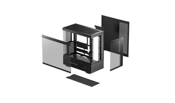 DEEPCOOL Case CH690 DIGITAL, ATX, Průhledná bočnice, černá