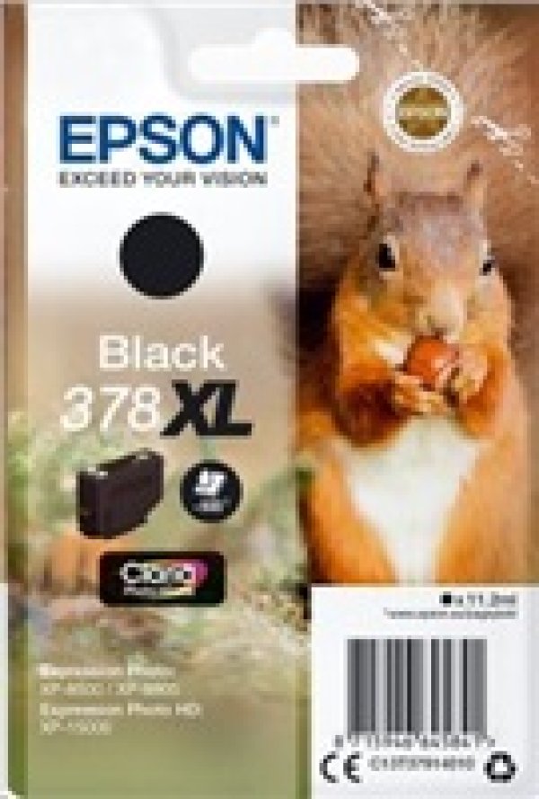 Náplň EPSON 378XL, C13T37914010 černá - Blistr
