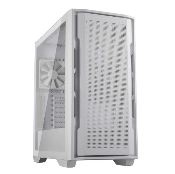 COUGAR PC skříň UNIFACE White Mid Tower Mesh Front Panel 2 x ARGB Fans TG Left Panel