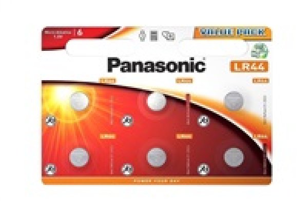 PANASONIC Alkalická MIKRO baterie LR-44EL/6BP 1,5V (Blistr 6ks)