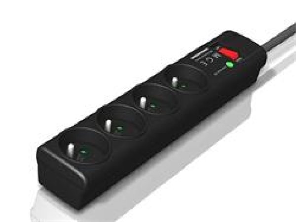 Eaton Protection Strip 4 FR, přepěťová ochrana, 4 zásuvky, 1m